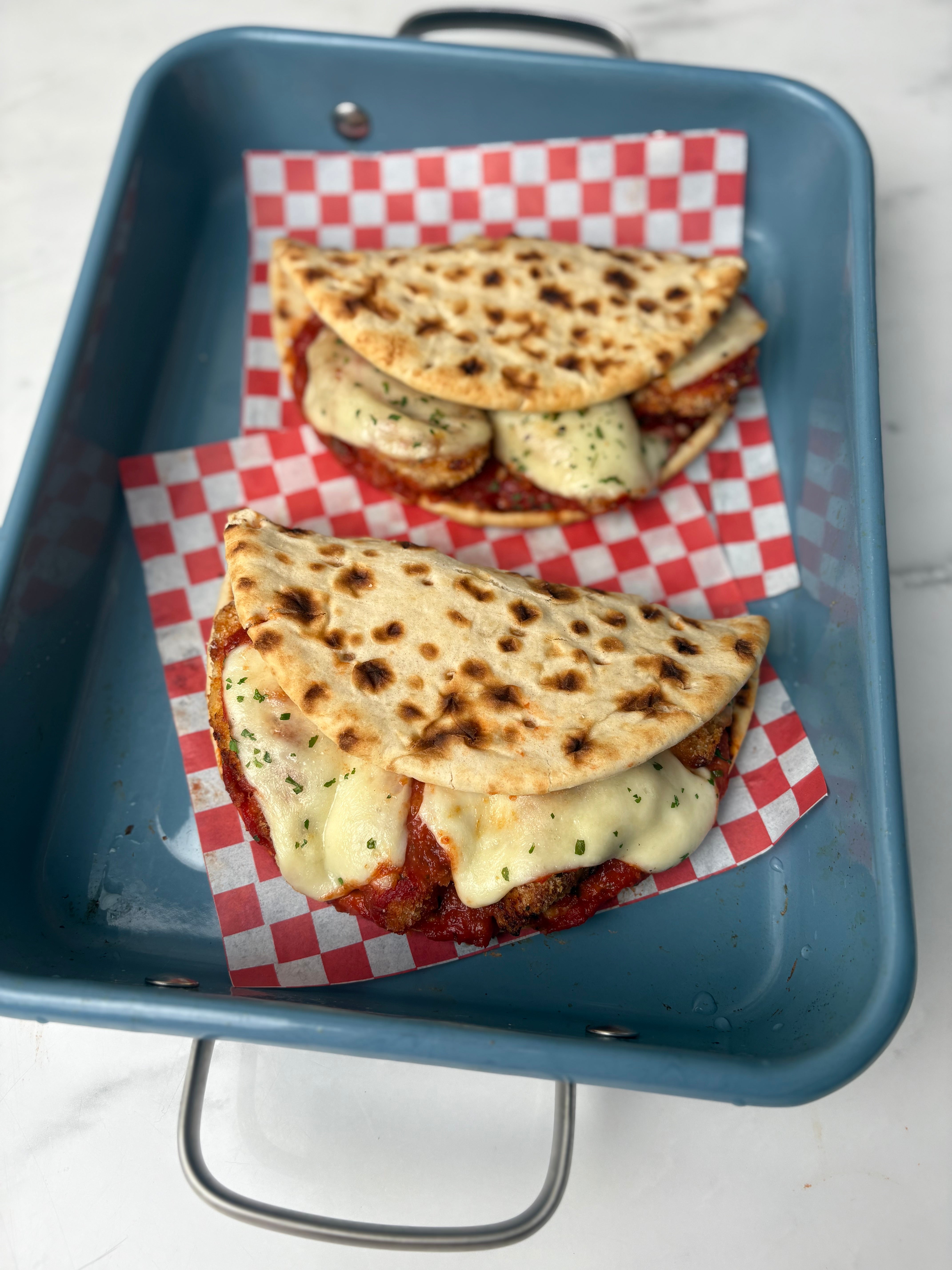 Chicken Parmigiana Flatbreads