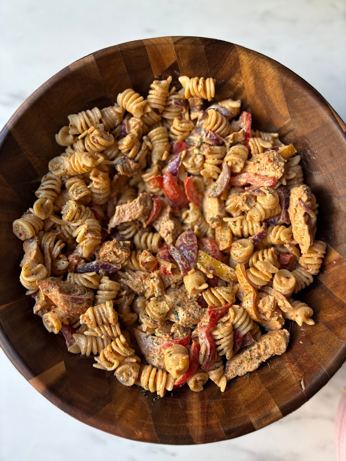 Fajita pasta salad