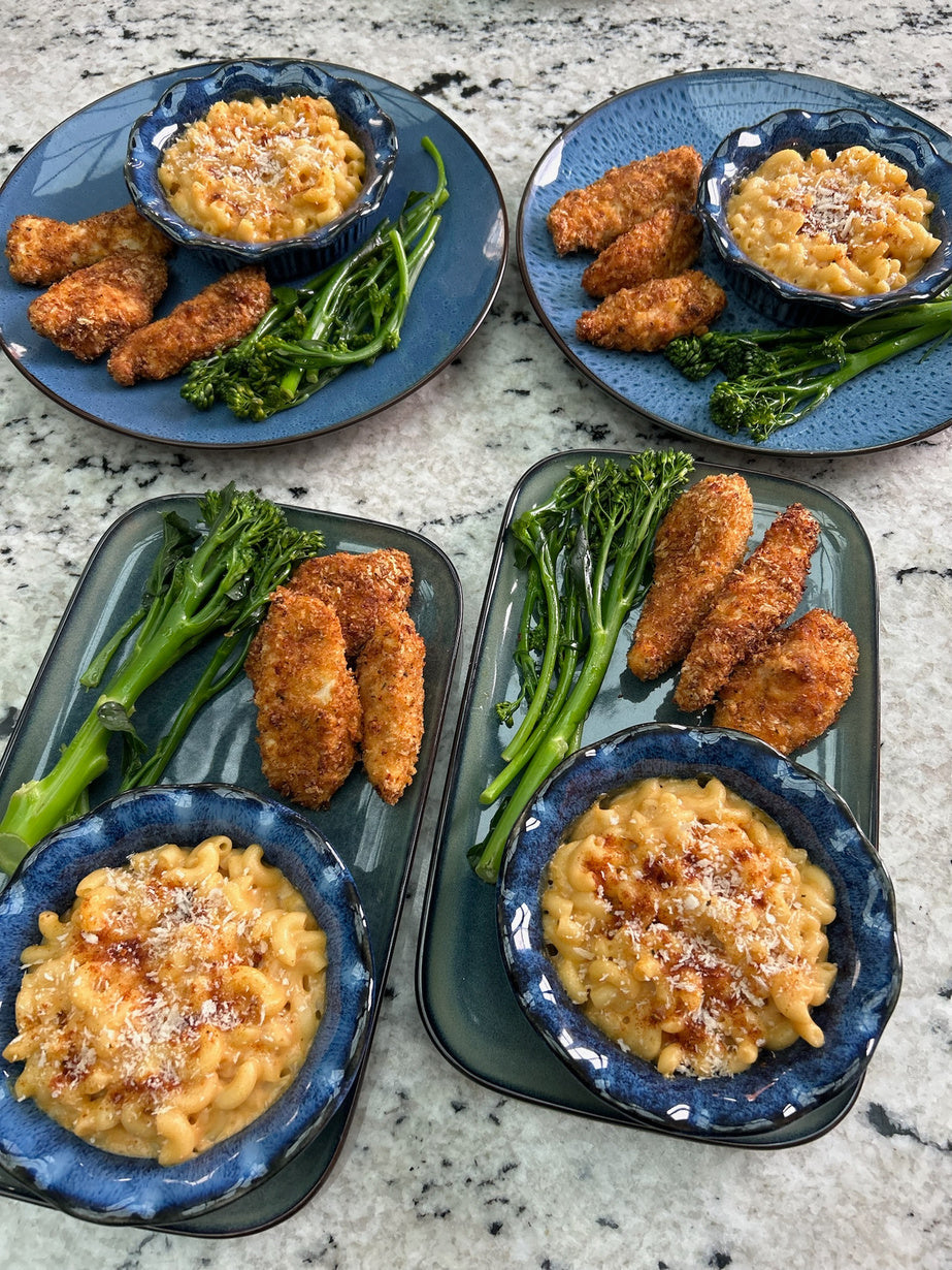 Crispy nandos mac & cheese