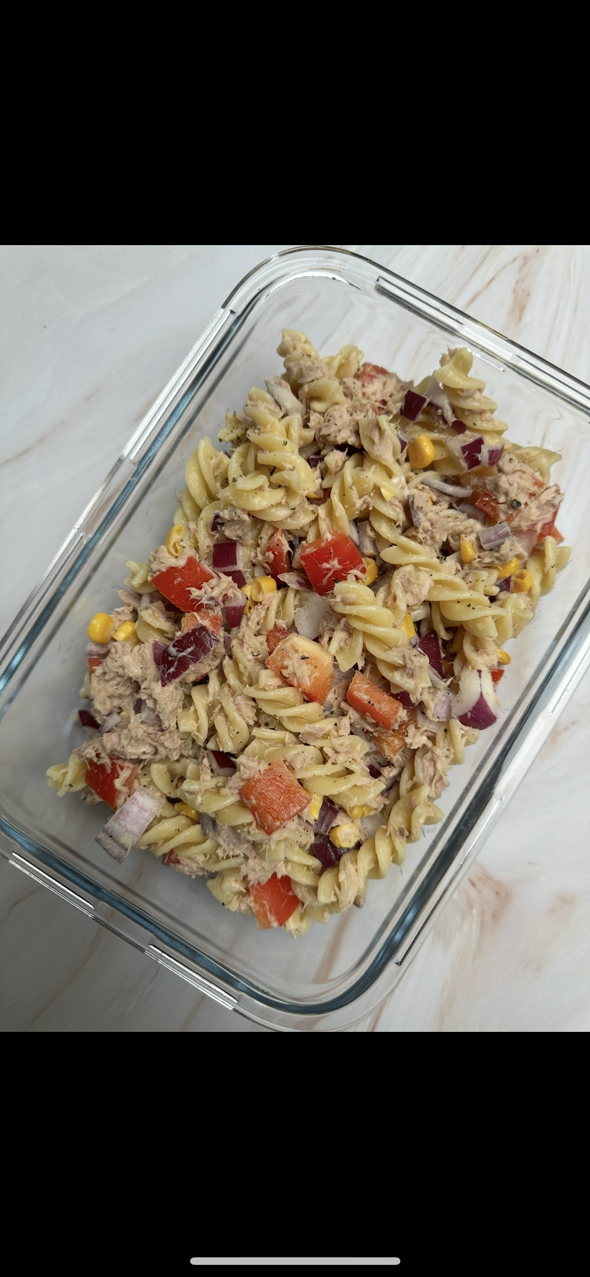 Tuna crunch pasta