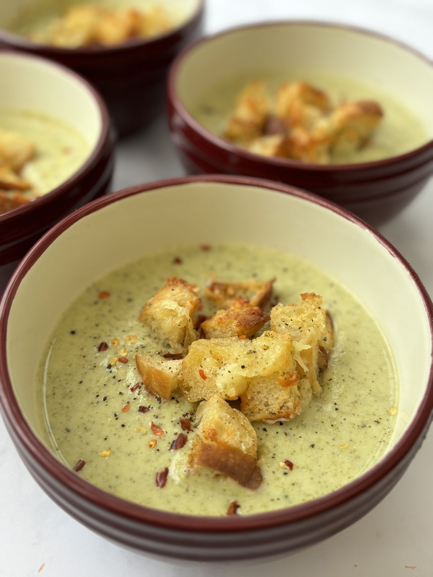 Boursin broccoli soup