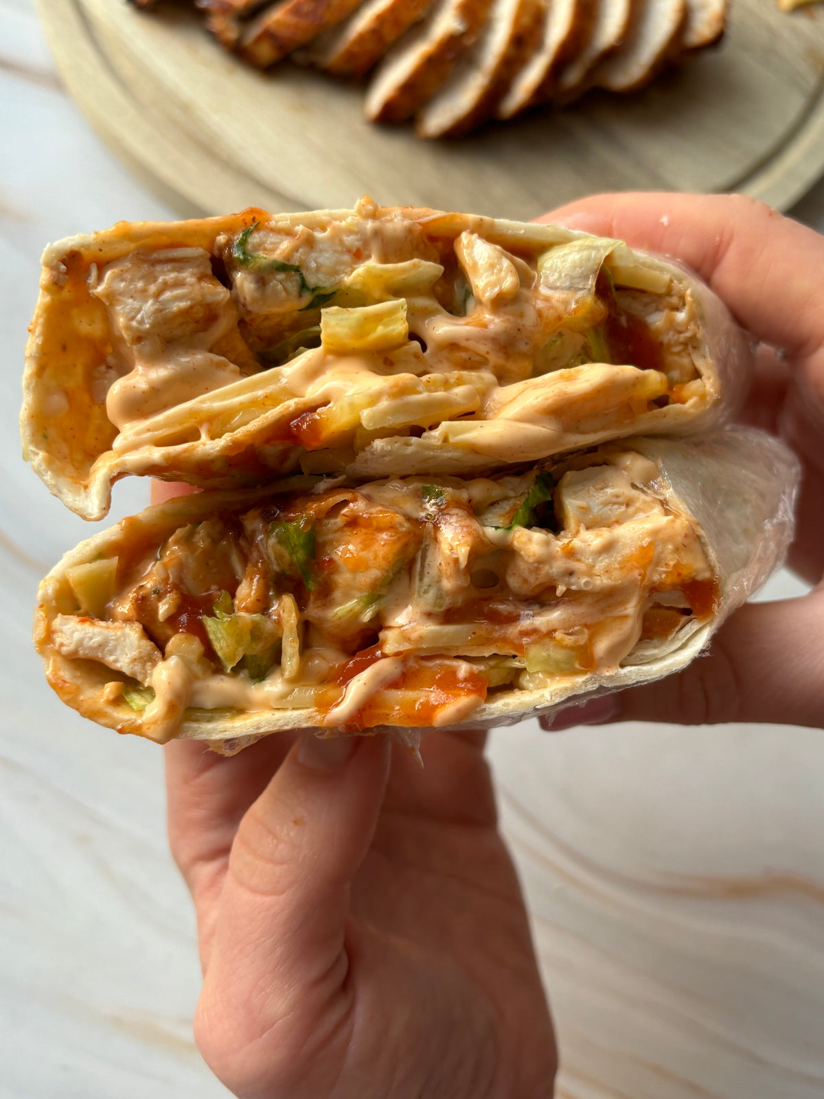 Air fryer nando's chicken wrap