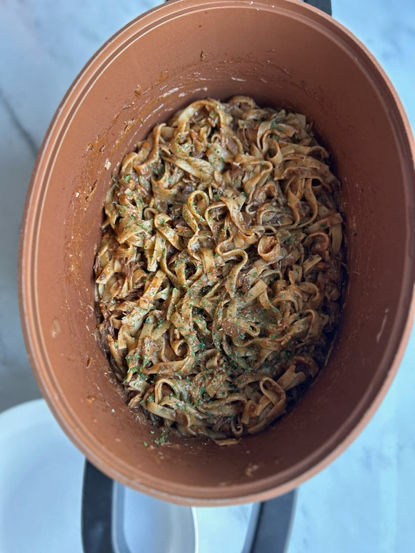 Slow cooker tagliatelle ragu