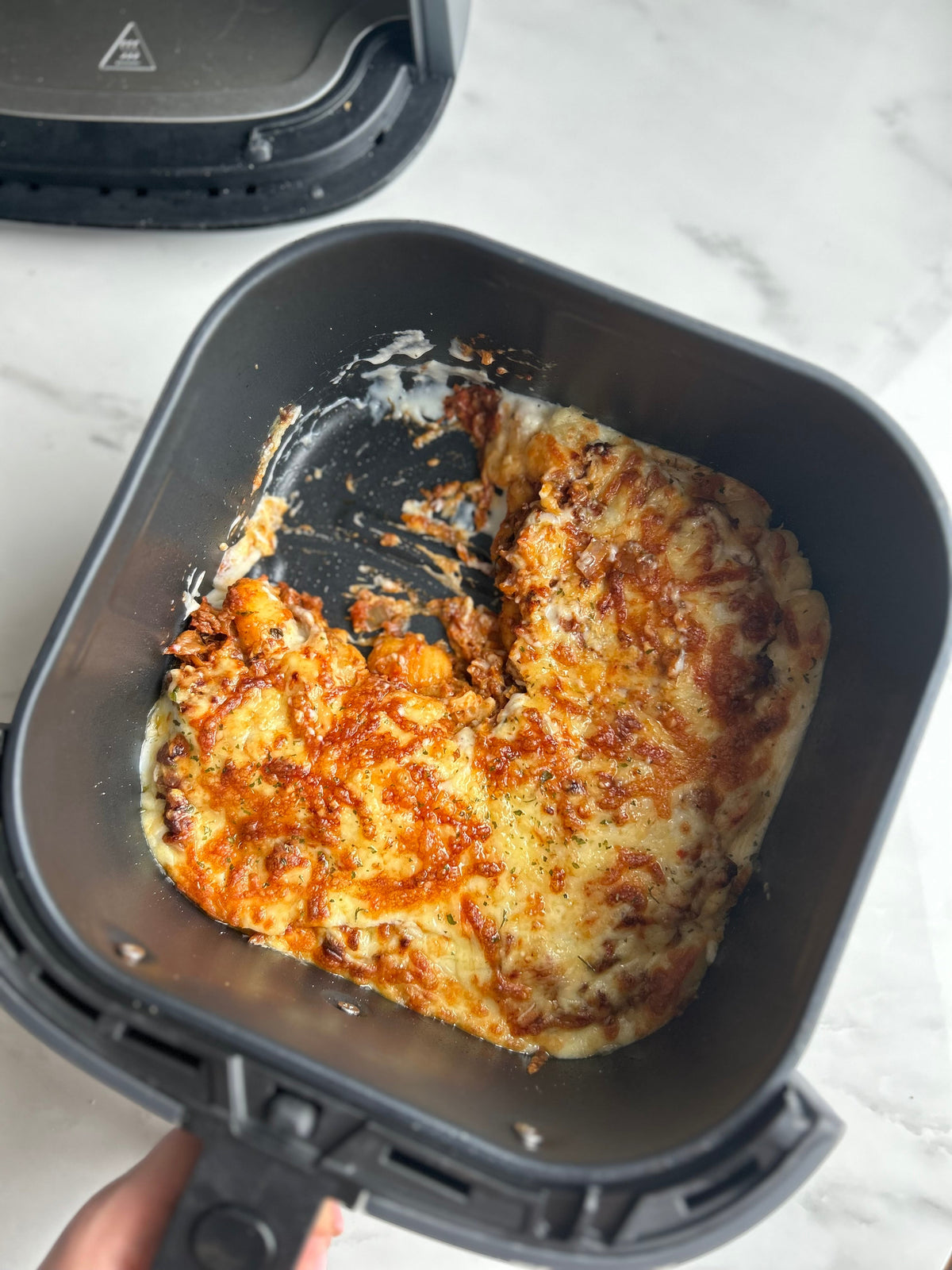 Air fryer gnocchi lasagne