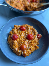 Spicy tomato risotto