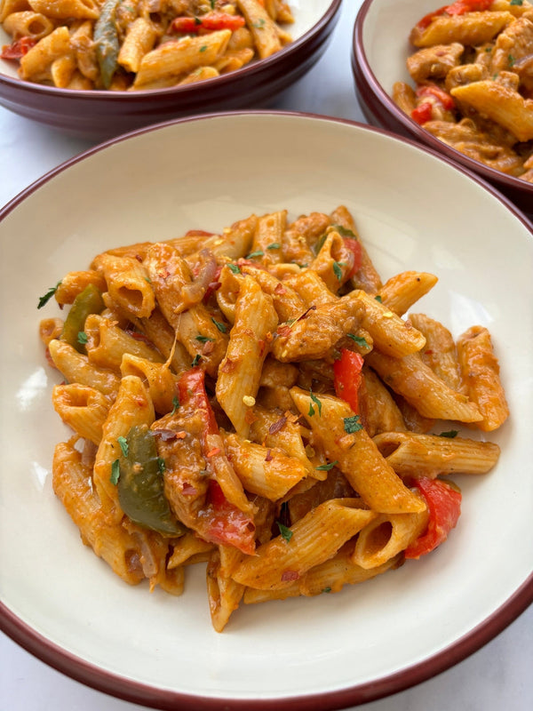 One pot bbq jerk pasta