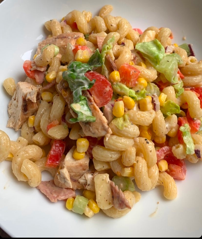 Chicken & bacon pasta salad